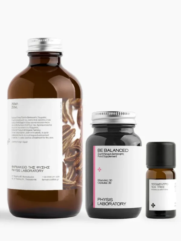 PHYSIS LABORATORY be balanced and black cumin oil plus free tea tree essential oil